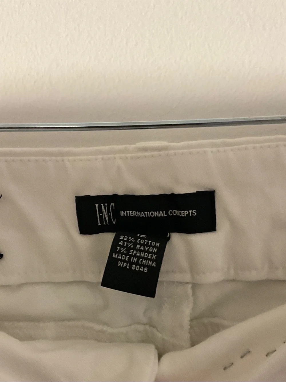 Women's White Cropped Dress Pants with Gold Zippers